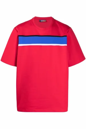 JUST DON Striped band short-sleeve T-shirt