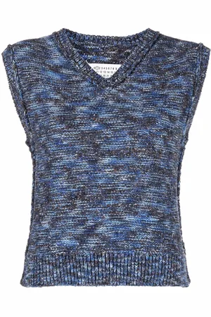 Maison Margiela Melange-knit vest