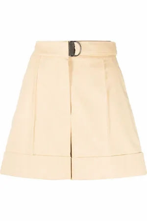 Brunello Cucinelli Belted high-waisted tailored shorts