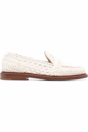 Chloé Woven leather loafers