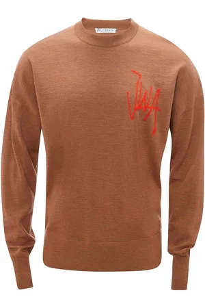 J.W.Anderson Intarsia-logo crew neck jumper
