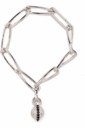 Missoma Pave sphere twisted-link bracelet