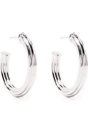 Missoma Large ridge hoop earrings