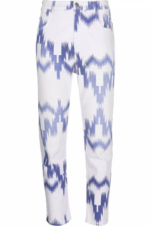 Marant Etoile Patterned cropped jeans