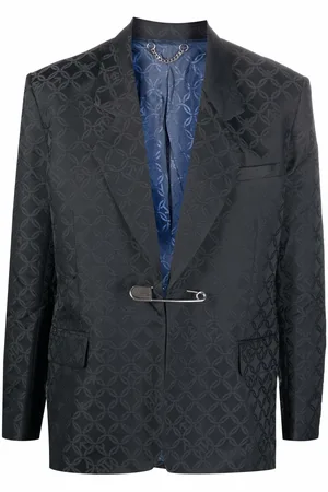 Charles Jeffrey Loverboy Pin-detail jacquard blazer