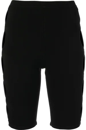 DION LEE Cut-out detail knit shorts