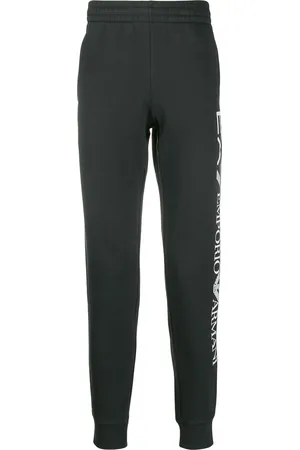 EA7 Cuffed logo track pants