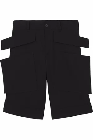 Burberry Panel-detail wool shorts
