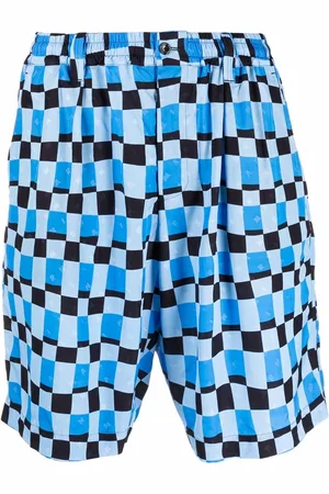Marni Checked knee-length shorts
