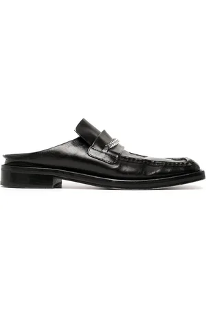 MARTINE ROSE Chain-embellished slip-on loafers