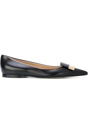 Sergio Rossi Logo plaque ballerinas