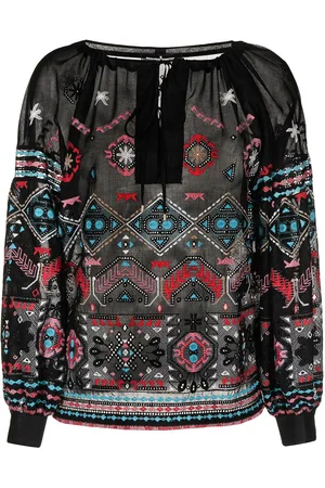 ERMANNO SCERVINO Embroidered long-sleeve blouse
