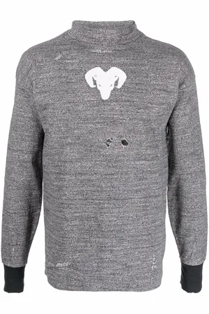 Maison Margiela Distressed high-neck jumper