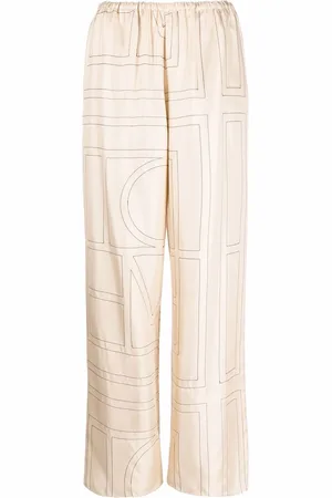 Totême Monogram silk pyjama trousers