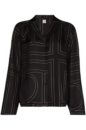 Totême Sanville monogram silk shirt