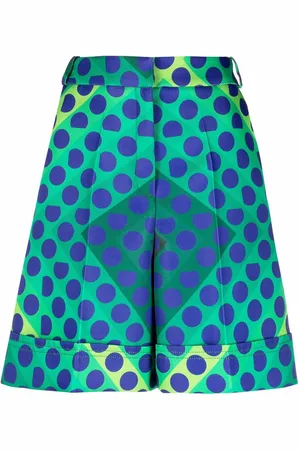 Paco rabanne High-waisted graphic-print shorts