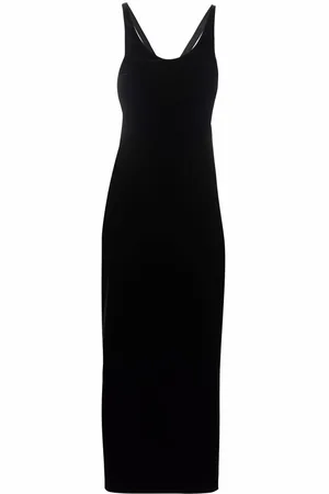 Saint Laurent Cut-out silk dress