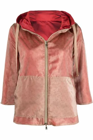 HERNO Velour zip-up hoodie
