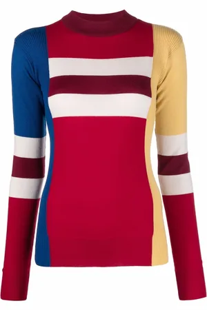 Colville Colour-block wool jumper