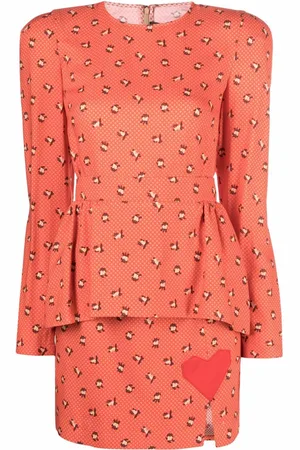 ULYANA SERGEENKO Printed peplum dress