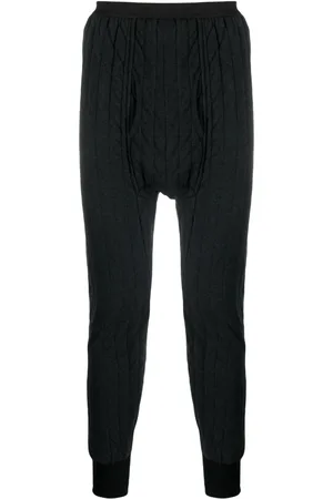 Maison Margiela Animal-patch panelled slim trousers