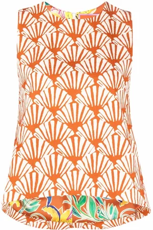 La DoubleJ La Scala shell-print top