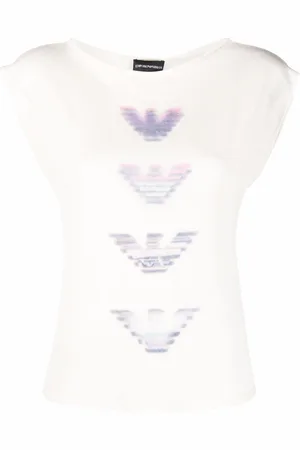 Emporio Armani Logo-print sleeveless shirt