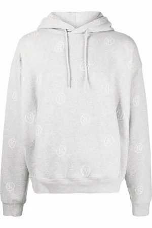 MARTINE ROSE Monogram-print pullover hoodie