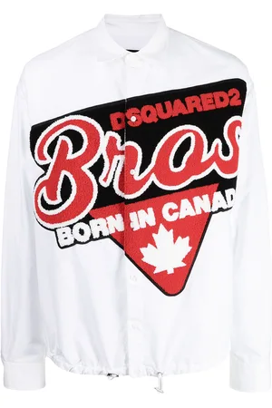 Dsquared2 Logo-patch long-sleeve shirt