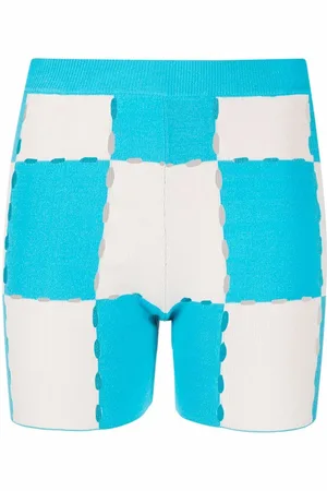 Jacquemus Patchwork check shorts