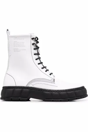 VIRON 1992 logo-print ankle boots