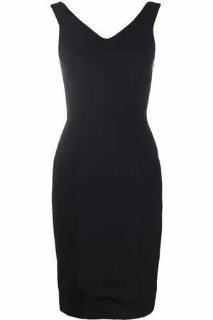 John Galliano 1990s sleeveless fitted dress