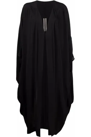 Rick Owens Tecuatl woven drape coat