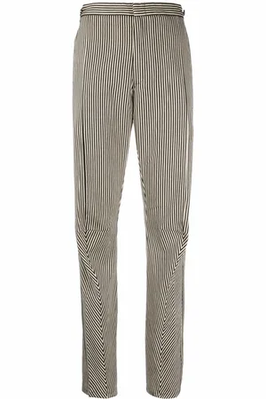 Comme des Garçons 2000s striped straight-legged trousers