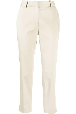 GOODIOUS Cropped tailored-cut trousers