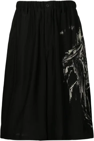 YOHJI YAMAMOTO Graphic-print bermuda shorts