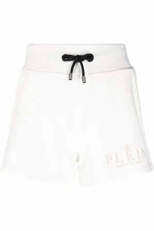 Philipp Plein Iconic logo-print drawstring shorts