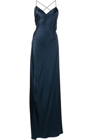 Michelle Mason V-neck silk dress