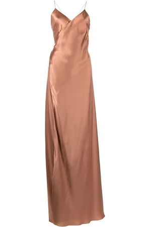 Michelle Mason V-neck silk dress