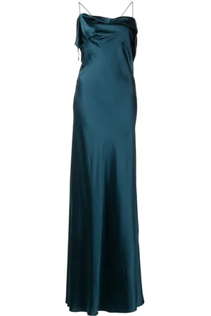 Michelle Mason Square-neck silk dress