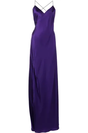 Michelle Mason V-neck silk dress