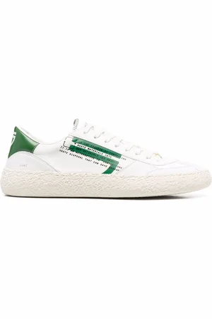 Puraai Slogan-print low top sneakers
