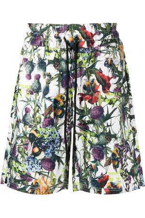 MAUNA KEA Floral-print track shorts