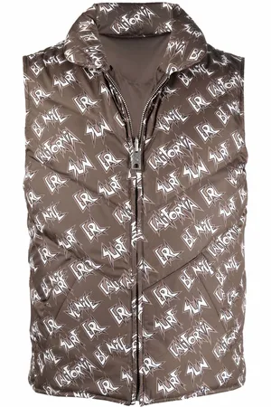 ERL Logo-print padded gilet