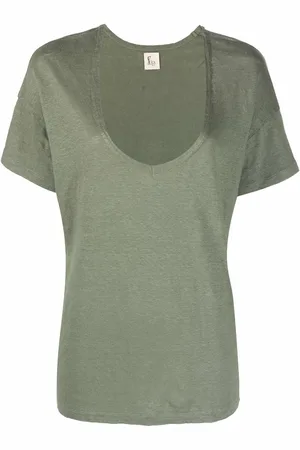 Paula U-neck short-sleeved T-shirt