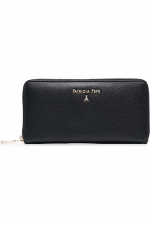 Patrizia Pepe Pebble-leather Continental wallet