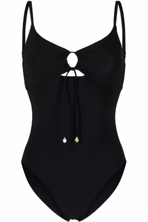 Tory Burch Ruched cut-out swimsuit