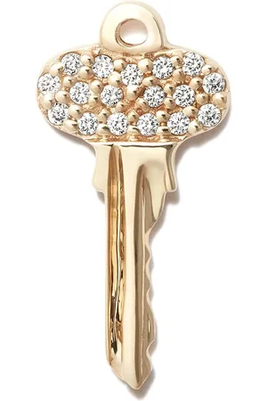 Sydney Evan 14kt yellow diamond stud earring