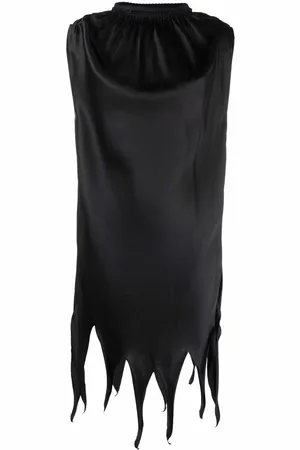 Maison Margiela Raw-hem satin dress