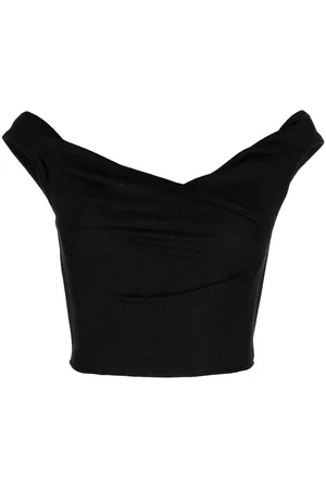RTA Cowl-neck crop top